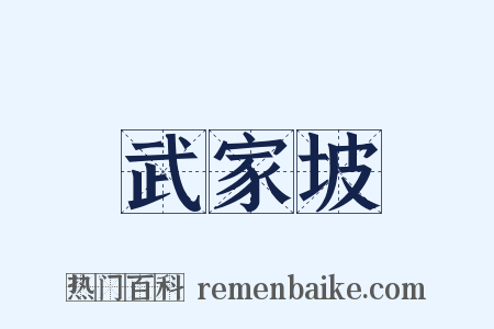 武家坡是什么意思的图片